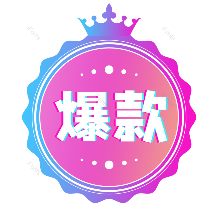 边框图片,皇冠元素,爆款PNG,渐变免抠素材